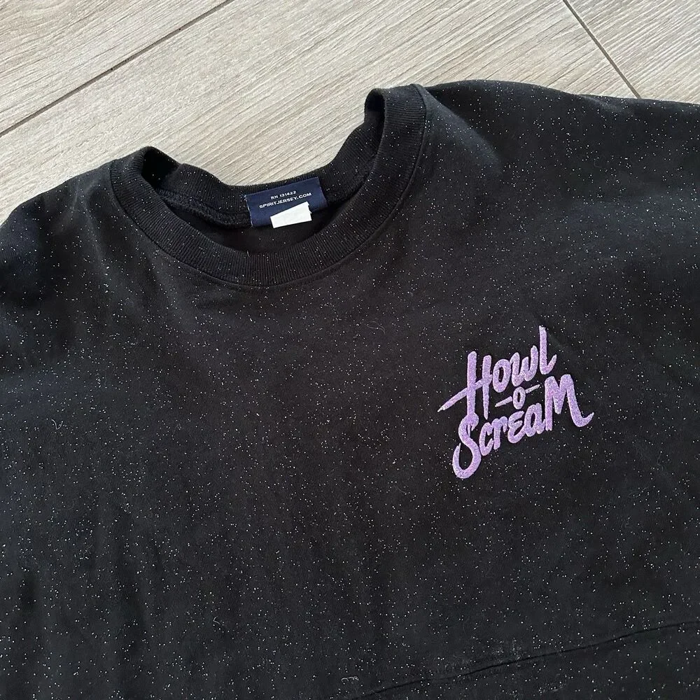 Spirit Jersey Shirt Womens XXL Howl-O-Scream Moon Phases Crystal Ball Glitter - Picture 5 of 7